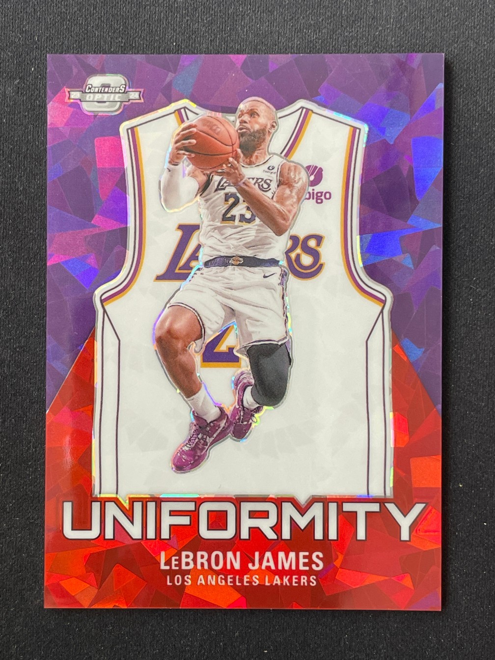 LeBron James 2023-24 Panini Contenders Optic Uniformity Red Ice /175 #17