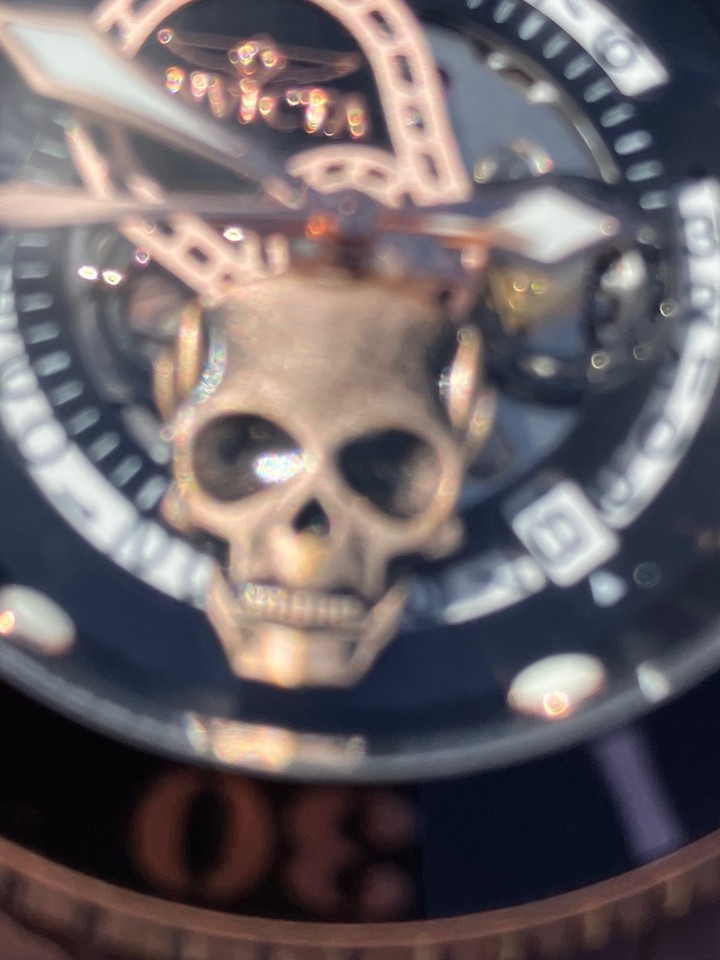 Invicta Pro Diver Fade Reaper Men's 43mm Japan Automatic Skull Watch ...