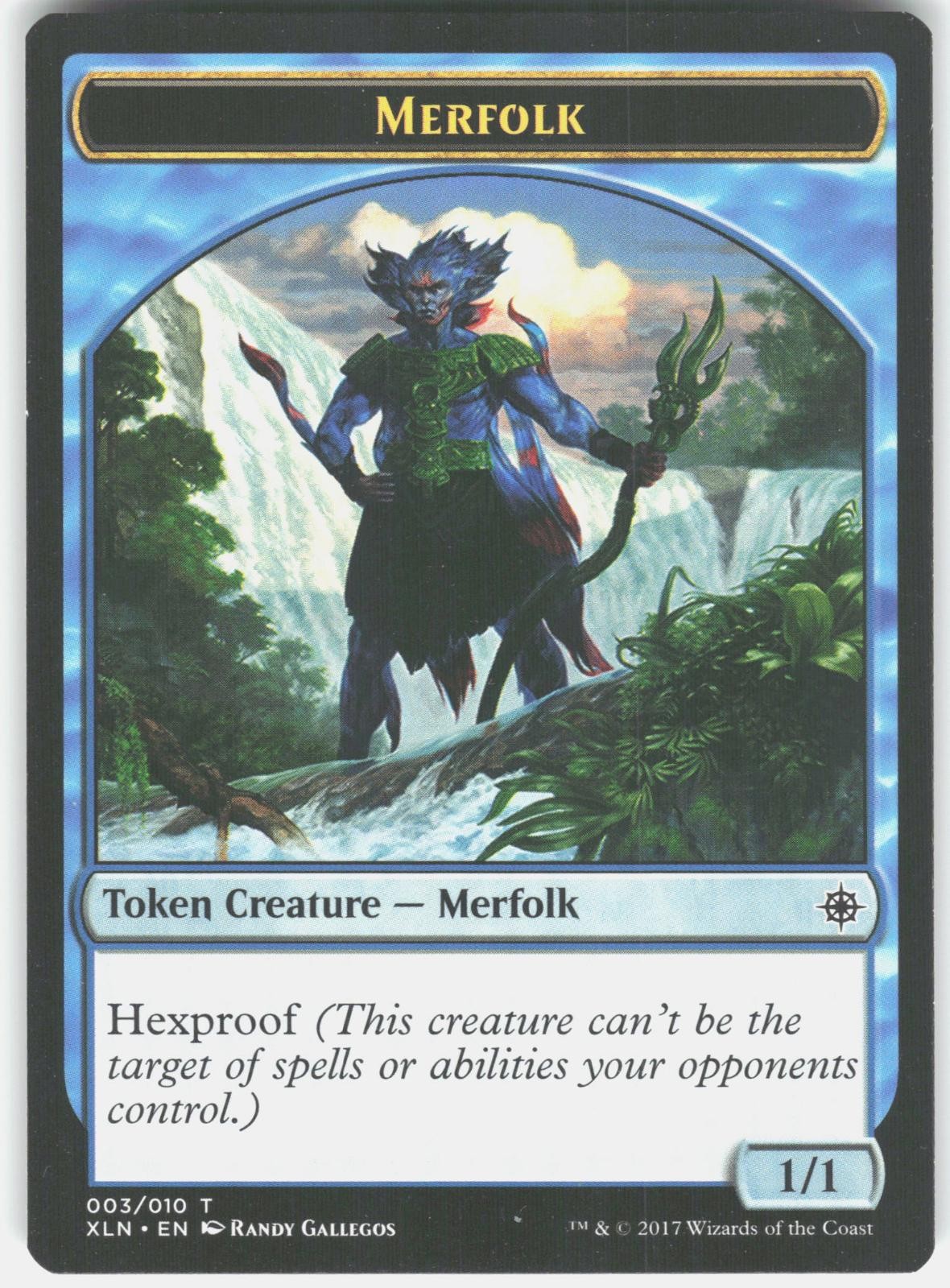 Merfolk Token 3 Token Ixalan Magic: The Gathering Lightly Played