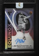 2020-21 Panini Flux Equinox Silver Prizm 10/25 PJ Washington Jr #EQ-PJW Auto k3c