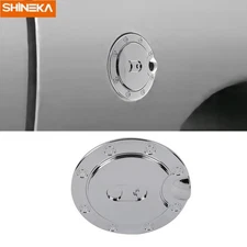 Triple Chrome ABS Fuel Tank Cover Door Gas Filler Cap for Dodge for Ram 2002-08