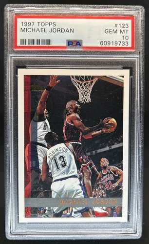 1997-98 Topps Michael Jordan #123 Bulls PSA 10 GEM MINT
