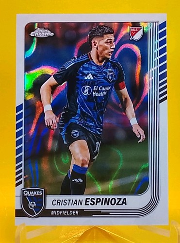 Cristian Espinoza [White Lava Refractor] #133 2025 Topps Chrome MLS card