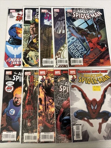 Amazing Spider-Man #552 553 554 567 591 592 593 594 595 599 Lot Marvel VFNM *W8