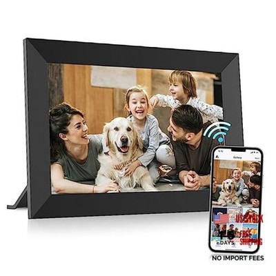 Uhale Digital Picture Frame 32GB Storage 10.1 Inch WiFi Electronic Photo Black