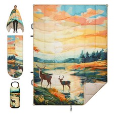 Camping Blanket, Puffy Blankets Lightweight Windproof Resistant for Outdoors,...