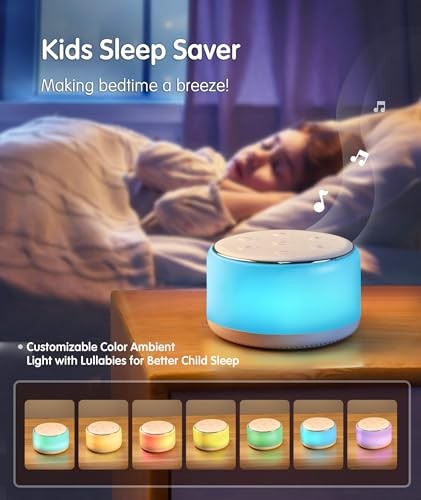 White Noise Sound Machine Baby for Sleeping with Night Light – 34 Soothing - Picture 5 of 7