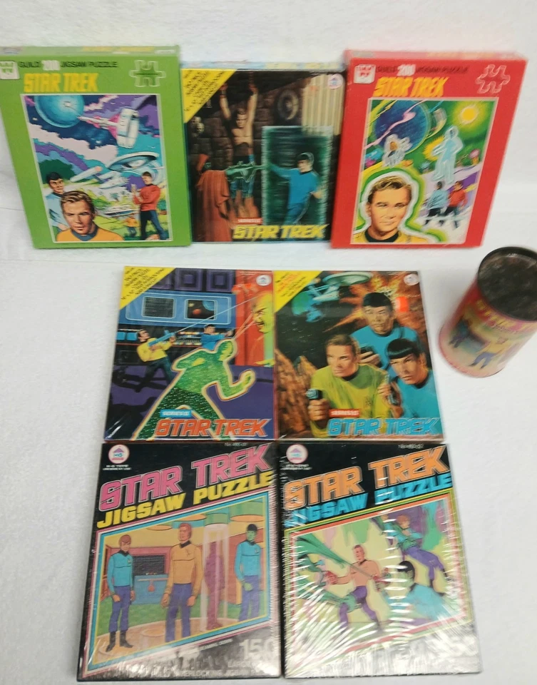星际迷航 8 件装全新复古 70 年代拼图状况完好 — 第 3/4 张图片