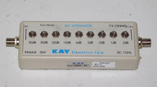 Kay Elemetrics 847 Attenuator 9 Step Toggle Switch 75 Ohm 1 GHz 3W Module Unit