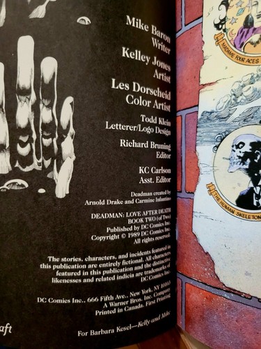 DEADMAN LOVE AFTER DEATH #1-2 New (DC 1989) COMPLETE MINI SERIES By Kelley Jones - Picture 8 of 9