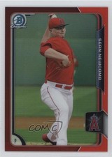 2015 Bowman Draft Chrome Red Refractor 1/5 Sean Newcomb #167 fm0