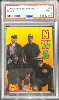 1991 Premier Pack N.W.A. Eazy E, Ice Cude, Dr. Dre and MC Ren PSA 9