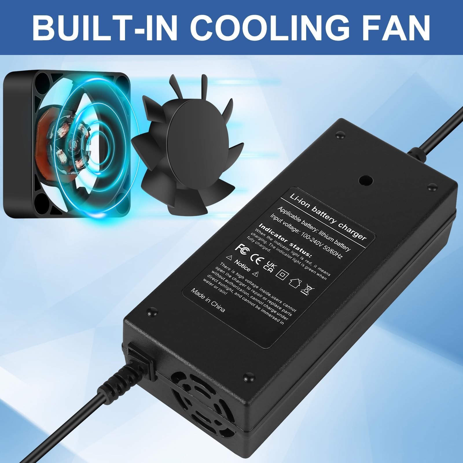 24V 29.4V 2A AC DC Power Adapter Charger for Hoverstar 7S Lithium Battery Pack