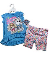 PAW Patrol Toddler Girl's Shirt and Bike Shorts Pawsome Pals
