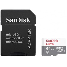 SanDisk Ultra 64GB microSDHC UHS-I Class 10 100MB/s Memory Card