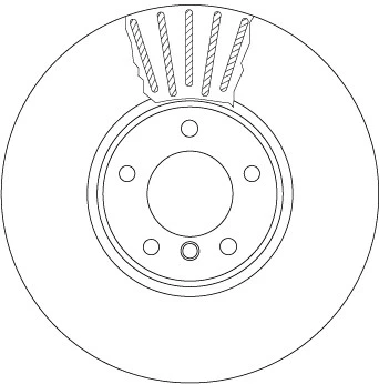 2x BRAKE DISC DF6003S FOR BMW 5/E61/E60 M57D30 3.0L 6cyl 6 Convertible E64 4.8L - Image 3 of 4