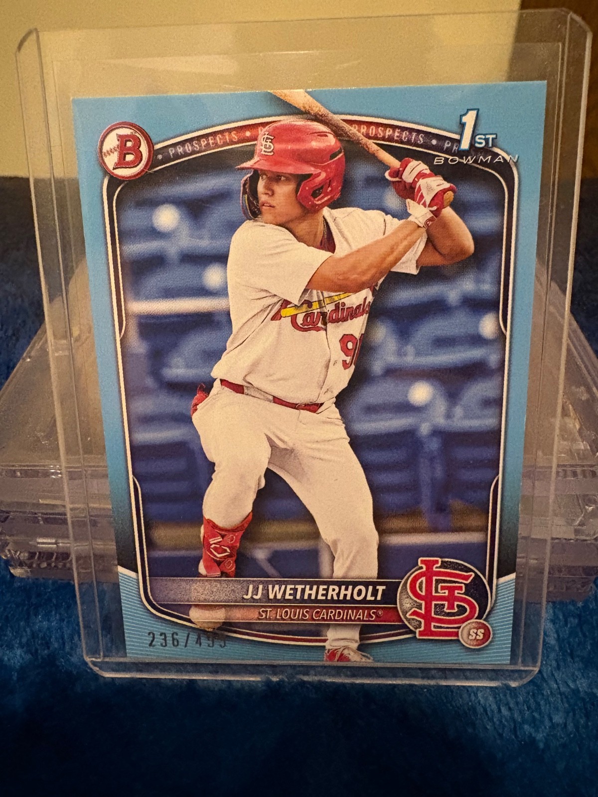 2025 Bowman - Prospects JJ Wetherholt #BP-22 Sky Blue /499 (RC)