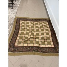 Betmar Vintage Scarf Made in Italy Plaid Paisley