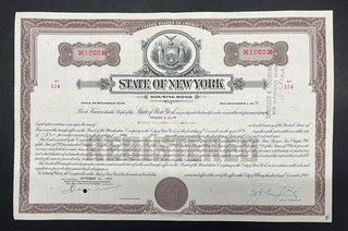 NYSB03 👍 4x New York State Bond $1.000 Housing Bond 12/48
