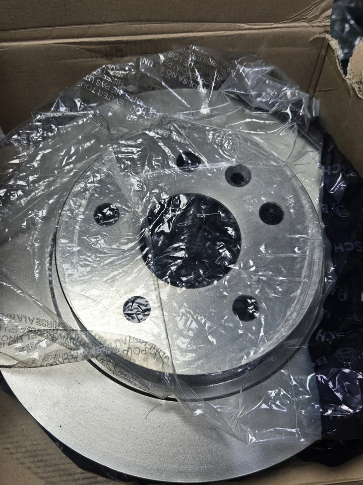 Disco de freno trasero Geniune 2x BOSCH BD1489 para Chevrolet Aveo Opel Vauxhall Foto 4 de 4