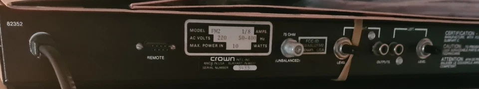 AMCRON CROWN  FM TWO,  FM2    tuner - Immagine 2 di 3