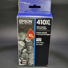 Epson 410XL Photo Black Printer Copier Ink Cartridge New Sealed