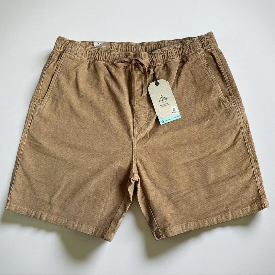 Prana | Pantalón Corto Canyon Camp Elástico Pana Cintura Elástica Pull-on Para Hombre XL NUEVO CON ETIQUETAS Foto 2 de 4