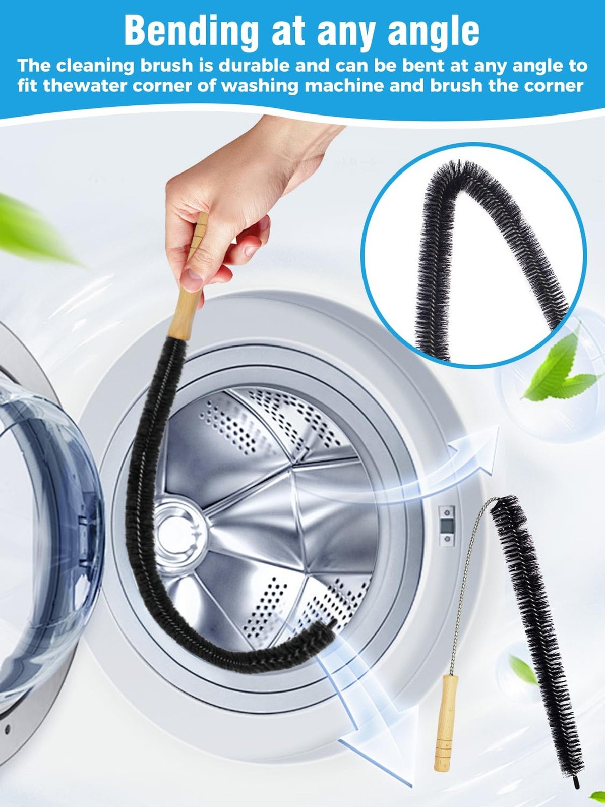 Washing Machine Cleaning Brush Kits, Front Load Washer Cleaner Tools A... 5