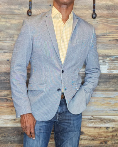 Zara Man Modern Navy Dual Vent Blazer Sport Jacket Large - Picture 4 of 12