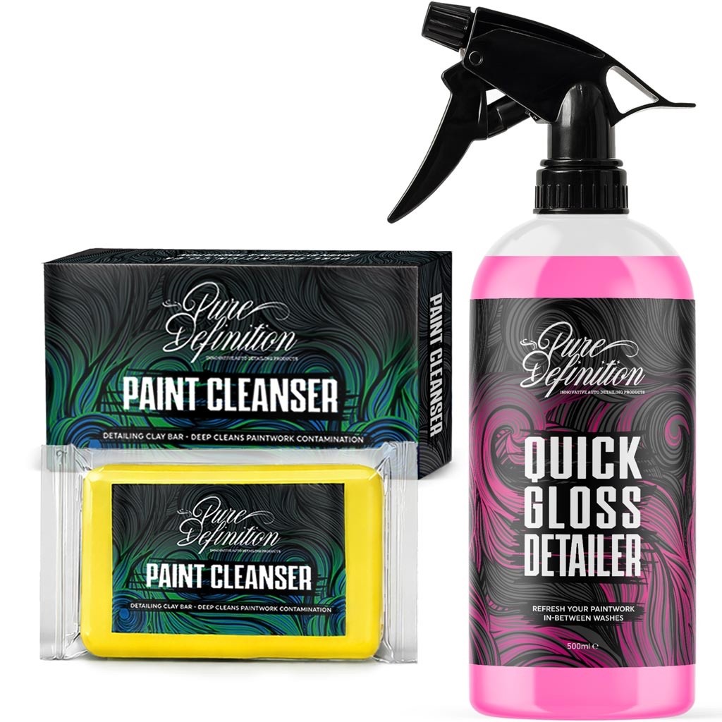 Medium Grade Clay Bar Kit Car Detailer Set Detailing Claybar Pure Definition