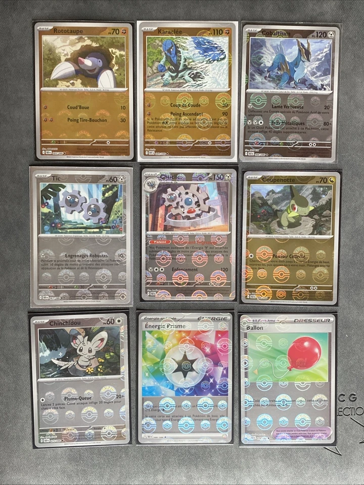 Cartes Pokémon Reverses POKEBALL Ev10.5 Foudre Noire CARTE AU CHOIX Fr. - Photo 2/2