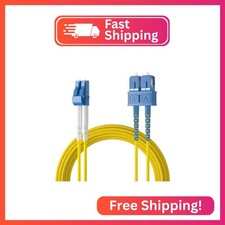 ipolex OS2 SC to LC Fiber Patch Cable Single Mode Duplex - 10m 33ft - 10Gb/Gig