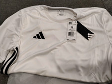 adidas Tabela 23 White/Black Short Sleeve Polyester Soccer Jersey Shirt Size M
