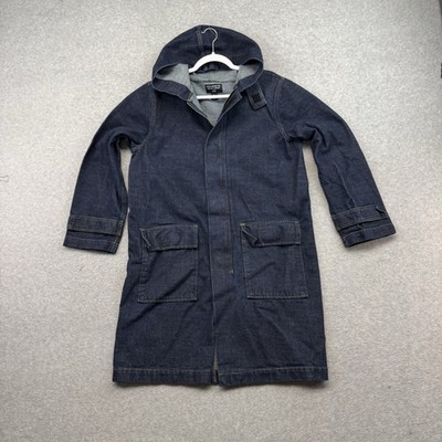 POLO JEANS RALPH LAUREN 90s Denim Duster Trench Chore Coat L