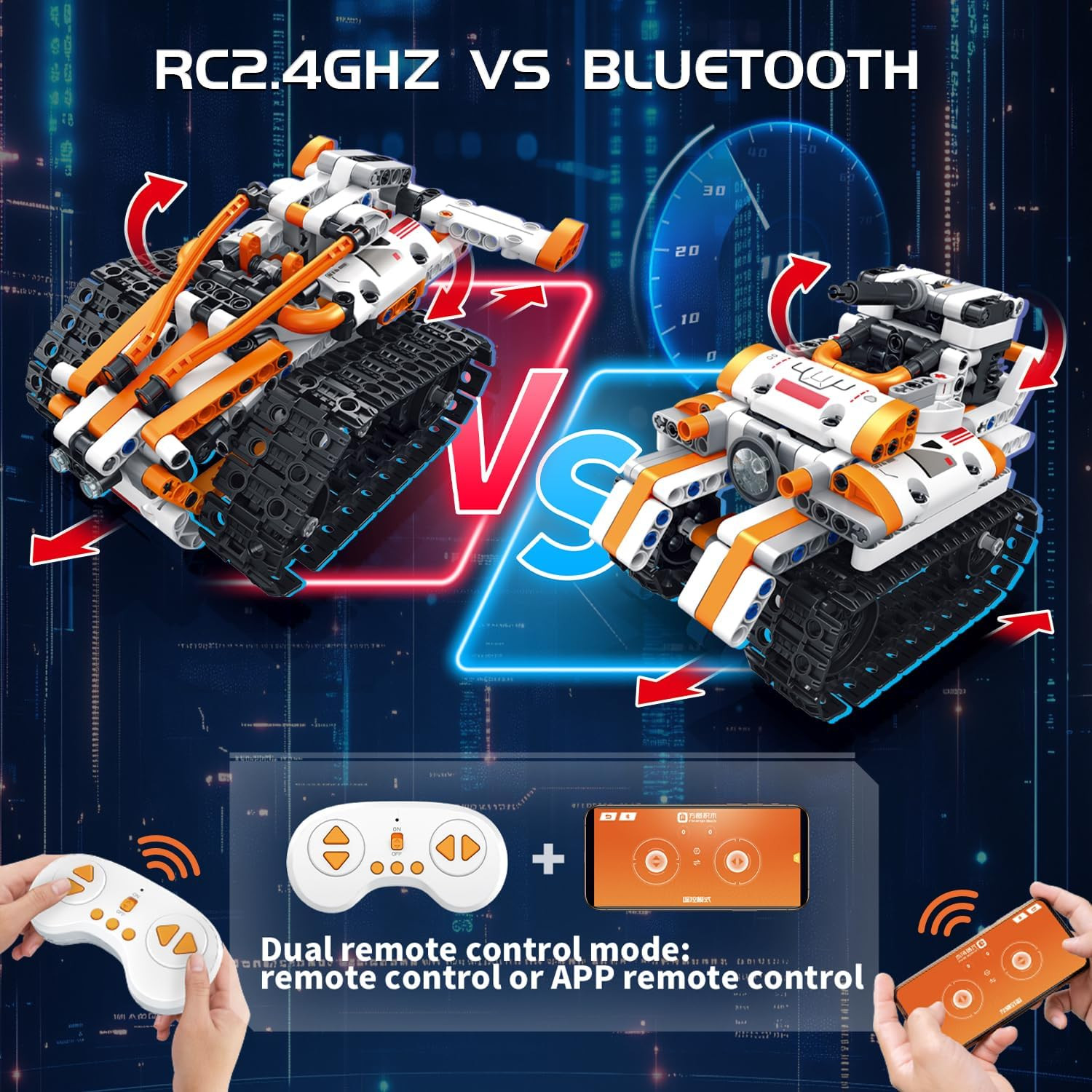 5 in 1 STEM Robotics Building Kit, 560 PCS App/Remote Control Robot Toy Building - Image 5