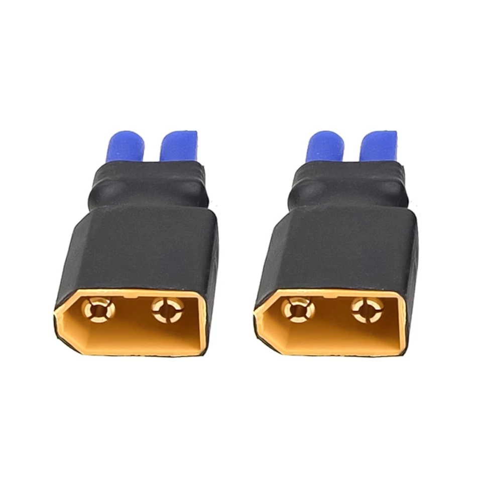 2Pairs EC2 to XT60 Plug Male Female Adapter Connector for RC FPV Drone Car Li... - Image 3 of 4