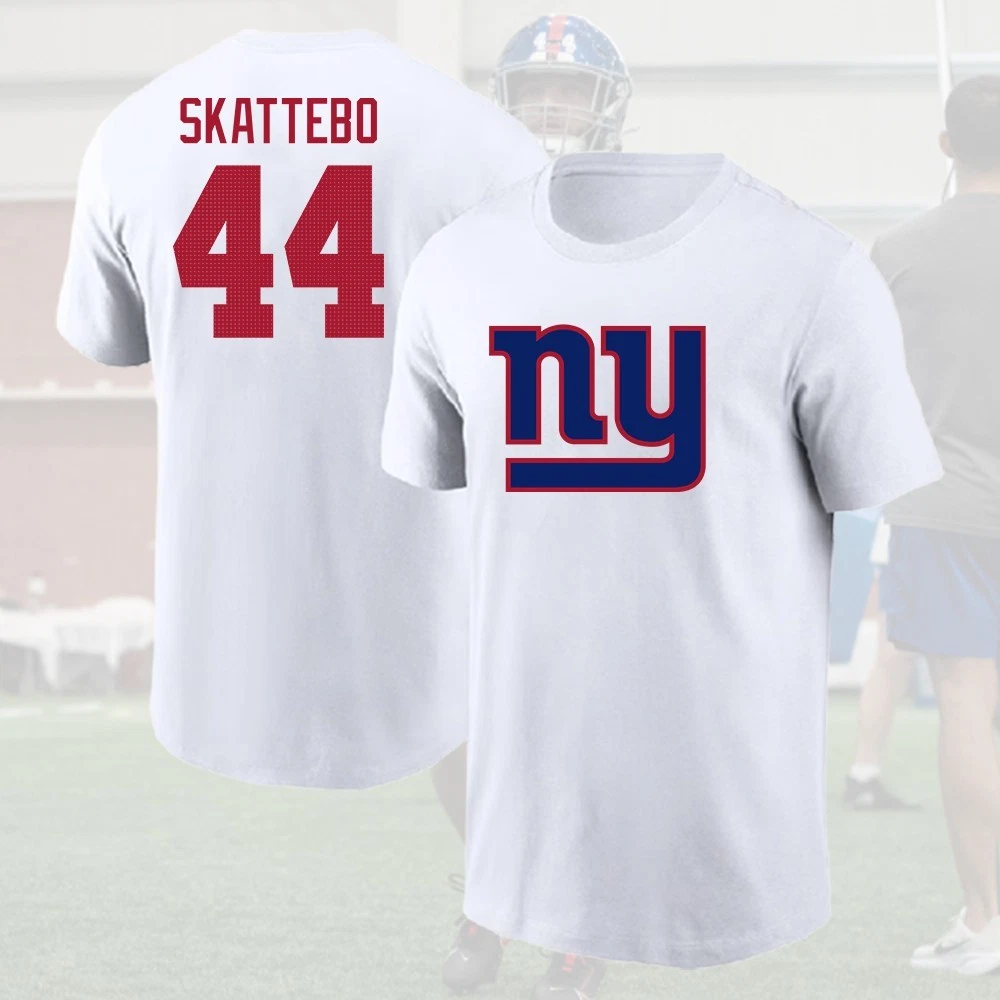 Cam Skattebo New York Giants 2025 Player Name & Number 3D T-Shirt