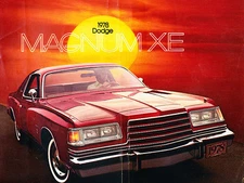 1978 Dodge Magnum XE Original Sales Brochure Catalog