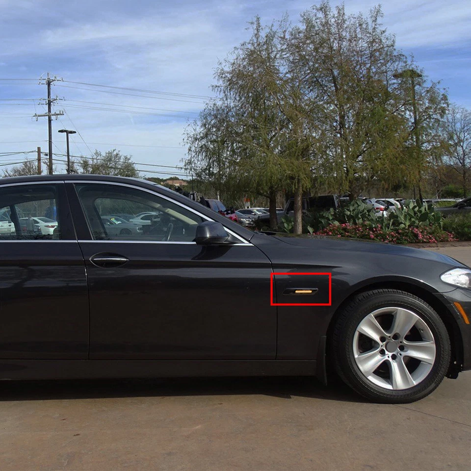 Luz de señalización lateral LED ahumada para BMW 550i 535i 528i 2011-2013 sedán  Foto 2 de 4