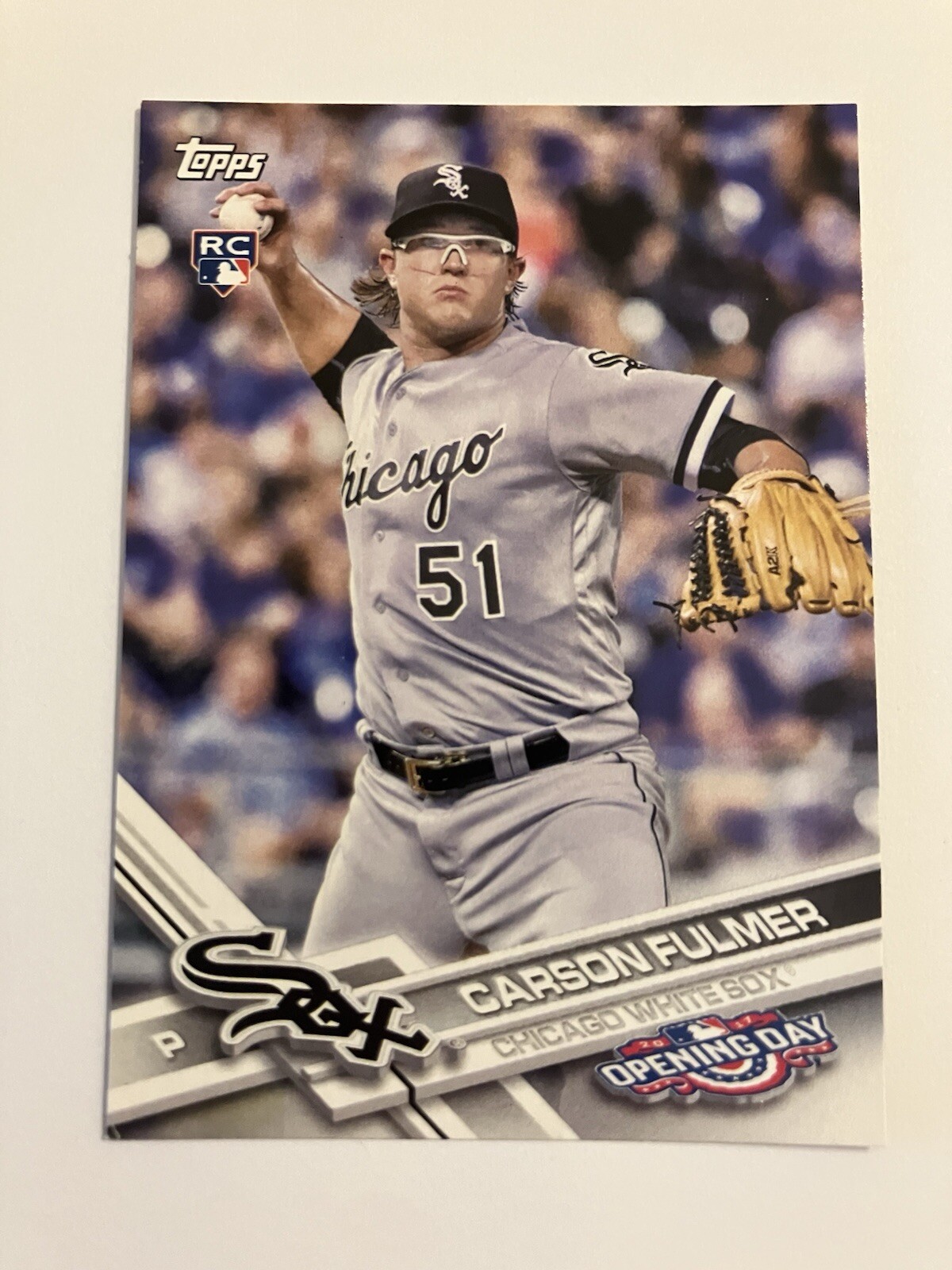 Carson Fulmer 2017 Topps Opening Day Rookie Card #121 Chicago White Sox RC