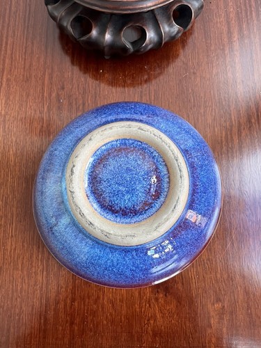 Vintage Chinese Jun Ware Glazed Bowl - Picture 7 of 13
