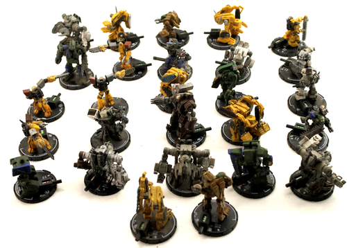 60+pc Lot WizKids ~2002 MechWarrior Figure Miniatures BattleTech Mech Heroclix - Picture 1 of 9