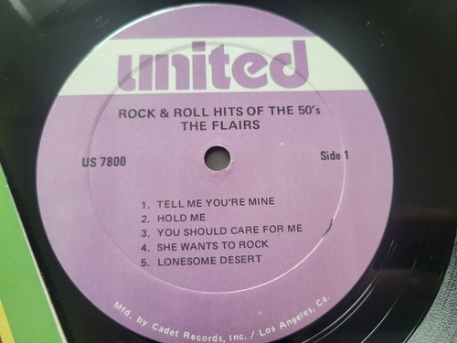 THE FLAIRS - Rock & Roll Hits of the 50's R&B DOO WOP SOUL (Lp) NM- - Picture 2 of 4