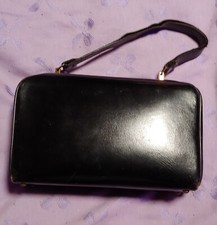 VINTAGE BLACK LEATHER PURSE
