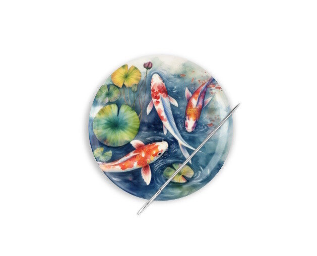 Koi Needle Minder, Koi Cross Stitch Needle Minder, Needle Nanny,