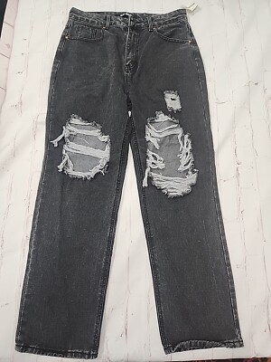 NWT Blue Savvy Jeans Womens Size 9 Mom High Rise 90s Distressed