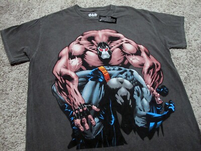 Bane vs Batman Knightfall Backbreaker men's t-shirt sz M joker robin dc comics