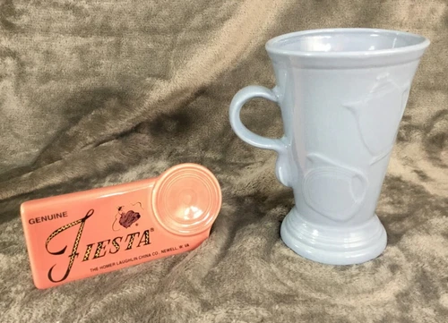 Homer Laughlin Fiesta Ware 6" Periwinkle Blue Pedestal Coffee Mug - Retired.