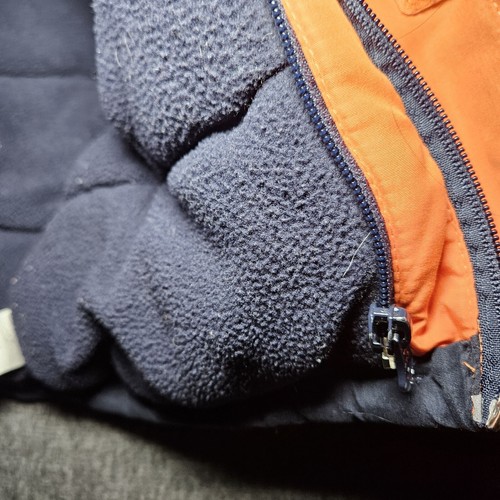 Boys NIKE Full-Zip Puffer Jacket Coat Size 4T Orange Blue - Picture 9 of 9