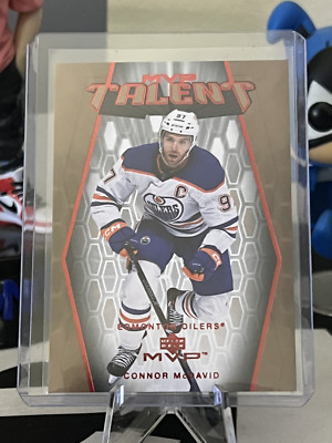 2023-2024 Connor McDavid Upper Deck MVP Talent Red Script #MT-53